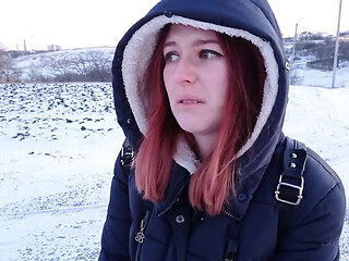 SweetAndFlow gets fucked hard in the snowy outdoors