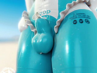 Transgender Ciri Thigh Fuck, Trans Inflatable Semen Water Slut, BDSM Trans Anal Fucking Compilation