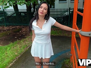 Brunette Debt Collector gets lucky with her debtor