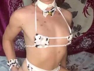 Cute shemale jerk off eye contact