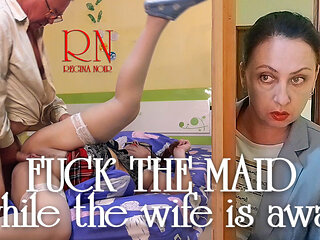 Fucking the Maid While the Wife Is Away! Cheating Husband. Betrayed Wife. Full Vid