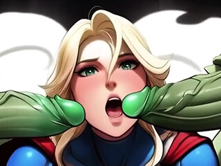 Superheroine Supergirl gets a brutal gangbang