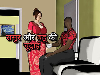 Desi Bhabhi Hardcore Morning Sex with Sasur - Part 1 Hindi 4k Video