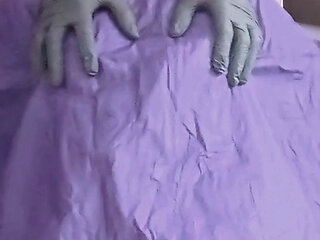 Kinky in chem capes Julia sex doll salon cape modeling