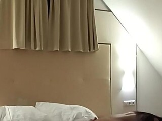 Amateur girl loves to rub against her boyfriend and kiss him