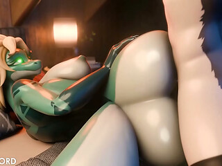 Lizard Girlfriend Pounded Hard By Huge Cock