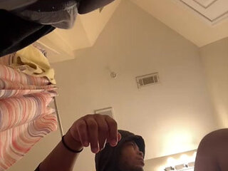 Larry puts stick in butt