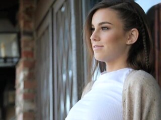 Brunette with a cool hairdo gets fucked with passion
