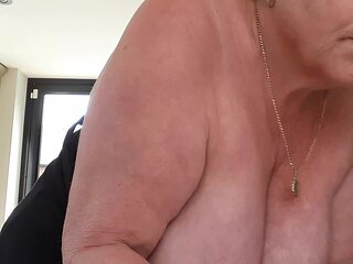 Almost Caught in the Act... Tits Hanging