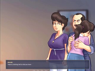 Step siblings get frisky in summertime saga episode with big boobs and cartoon fun