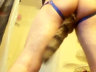 Sissy Tgirl Buttplug Fun