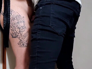 Anal Sex with Hotwife Unfaithful Wife in the Bar Pantry