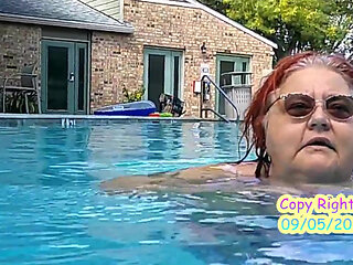 Nurse Vicki Models Her New Bikini by Pool Flashes You Then
