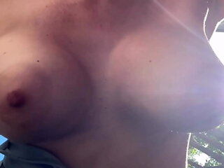 Big Tits Milf Artemisia Love Hot Big Boobs Bouncing Bottom POV outdoor Sesh