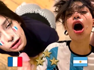 Argentina World Champion, Fan Fucks French after Final - Meg Vicious
