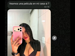 EX NOVIA CALIENTE ME ENVIA NUDES Y TERMINAMOS FOLLANDO DURO FRENTE AL ESPEJO