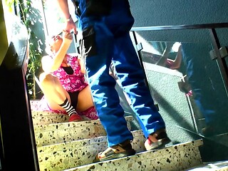 Amateur GF sucks cock and shows big tits