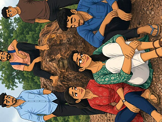 Horny Cartoon Woman Hardcore Gangbang with Multiple Men AI Video