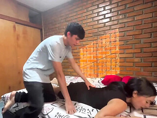 My Big-Ass Colombian Neighbor Ramon Gave Me a Relaxing Massage and Slipped His Huge Cock Inside Me