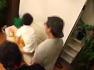 Doggystyle Sweet Japanese Boobs Masturbating