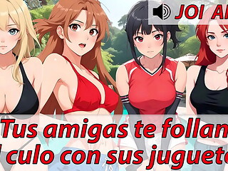 JOI ANAL ASMR. Prepara tus mejores juguetes anales. &iexcl_Varias voces espa&ntilde_olas!