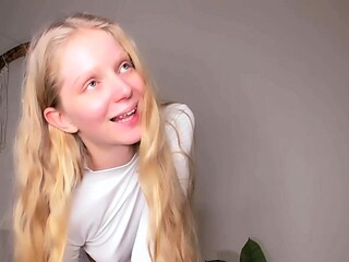 Busty blonde mature solo masturbation for webcam