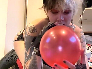 Your Goth GF Indulges Your Balloon Fetish One More Time