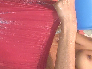 Deshi Hottest & Horny Sathi Shower Her Bathroom