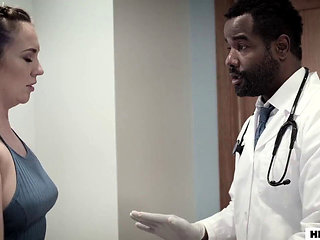 Physician gives anal treatment to his beloved patient Maddy O'Reilly