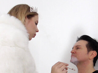 Tall Findom Train Her Slave!