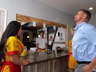 Tips 4x Tits With Angela White, Vince Karter, Kayley Gunner - Brazzers