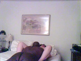 Amateur girlfriend gives a deepthroat blowjob to her lucky boyfriend.