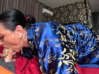 A Slutty Geisha Suck Cock and Play with Cum 274