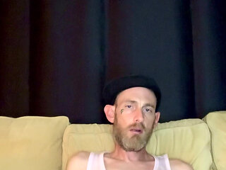 Almost Caught Stroking It at the Airbnb on the Couch