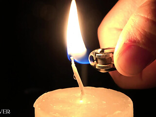 Threesome candlelight lovemaking session