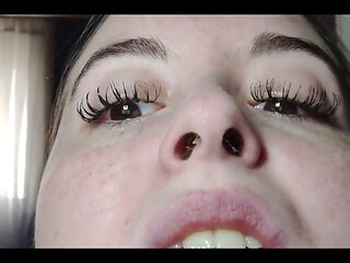My Nose with Snot up Close