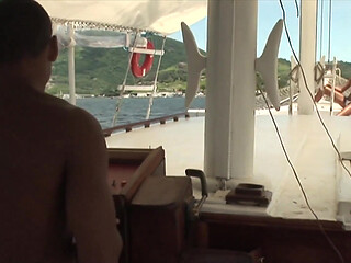 Sweet latina babe gets anal sex on boat