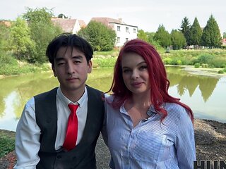 Stanley Johnson enjoys Miss Olivia's big natural tits