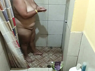This shower ended up being very hot because my breasts felt so good.