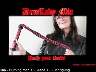 Burning Man slave gets disciplined by dominant lady Mia
