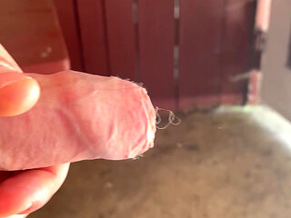 Cumshot outside
