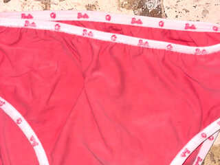 I spilled cum on my stepsister's pink panties