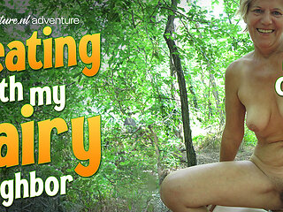 Odette Is A 55 Year Old Cougar Who Cheats And Fucks With Her Younger Neighbor In The Woods