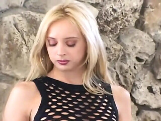 Blonde Babe Gets Double Penetrated by Big Black Cocks