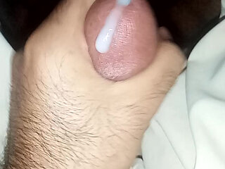 Pakistani boy do hand job at home in night