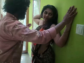 Desi Bhabhi Blouse less Saree Romance with Devar &ndash_ Hot Boobs Sucking