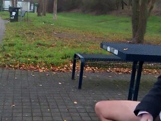 Big-Cock German Daddy Wanks Outdoors