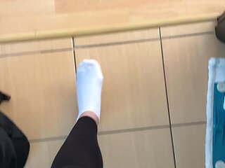 Walking in White Socks