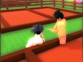Yisus Y Rave tienen una aventura divertida gay en su jardin virtual, y terminan derramando todo