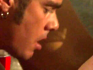 Blistering chic gets her shaved pussy bonked hard at their living room